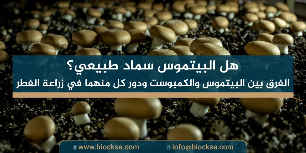 هل البيتموس سماد طبيعي؟ الفرق بين البيتموس والكمبوست ودور كل منهما في زراعة الفطر