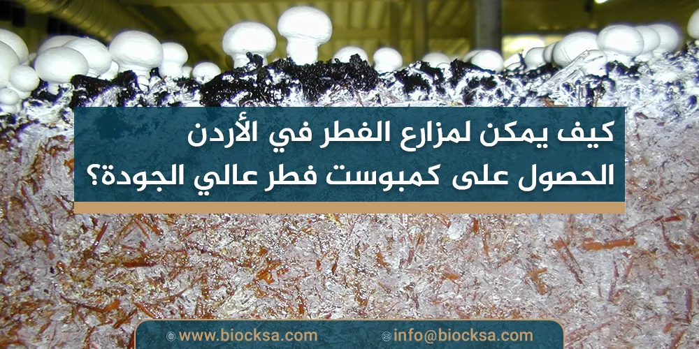 كيف يمكن لمزارع الفطر في الأردن الحصول على كمبوست فطر عالي الجودة؟